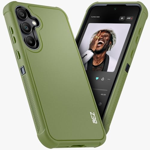BEZ Hülle für Samsung Galaxy A55 5G Hülle, Robuste Hochleistungshülle, Militärqualität, Staubdichte, rutschfeste Dauerhafte Schutzhülle für Samsung A55 5G, Dunkelgrün BEZ Hülle für Samsung Galaxy A55 5G Hülle, Robuste Hochleistungshülle, Militärqualität, Staubdichte, rutschfeste Dauerhafte Schutzhülle für Samsung A55 5G, Dunkelgrün von BEZ