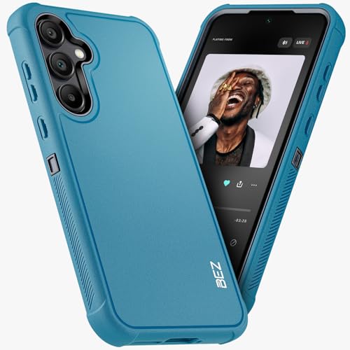 BEZ Hülle für Samsung Galaxy A55 5G Hülle, Robuste Hochleistungshülle, Militärqualität, Staubdichte, rutschfeste Dauerhafte Schutzhülle für Samsung A55 5G, Himmelblau BEZ Hülle für Samsung Galaxy A55 5G Hülle, Robuste Hochleistungshülle, Militärqualität, Staubdichte, rutschfeste Dauerhafte Schutzhülle für Samsung A55 5G, Himmelblau von BEZ