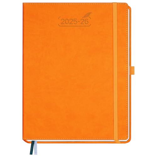 BEZEND Kalender 2025 2026 Wochenplaner A4, 18-Monate Buchkalender Juli 25-Dez 26, PU-Leder Hardcover 1 Woche 2 Seiten mit Stifthalter - Orange BEZEND Kalender 2025 2026 Wochenplaner A4, 18-Monate Buchkalender Juli 25-Dez 26, PU-Leder Hardcover 1 Woche 2 Seiten mit Stifthalter - Orange von BEZEND