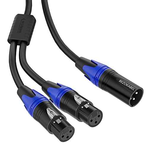 BEZOKABEL XLR Splitter 0,5 m 2er-Pack, Balanced Kabel Stecker auf 2 Buchse, Y-Kabel 3-polig BEZOKABEL XLR Splitter 0,5 m 2er-Pack, Balanced Kabel Stecker auf 2 Buchse, Y-Kabel 3-polig von BEZOKABEL