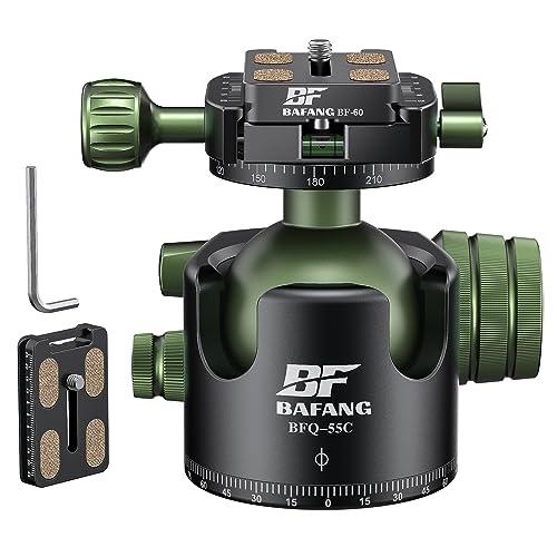 BF BAFANG Kugelkopf Stativkopf,55mm Stativkopf mit U-Form Nut,360 Grad Schwenkfuß für DSLR Kamera,Einbeinstativ,Camcorder,Maximale Belastung 35kg BF BAFANG Kugelkopf Stativkopf,55mm Stativkopf mit U-Form Nut,360 Grad Schwenkfuß für DSLR Kamera,Einbeinstativ,Camcorder,Maximale Belastung 35kg von BF BAFANG