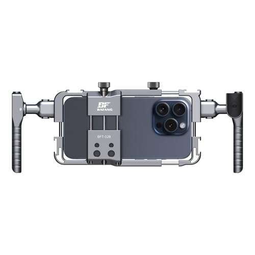 Universal Bluetooth Mobile Handheld Phone Cage, Aluminum Handheld Cage Kit, Handles for Professional Video Recording, Hand Movies, Vlogging Enclosure, Phone Cage Stabiliser Universal Bluetooth Mobile Handheld Phone Cage, Aluminum Handheld Cage Kit, Handles for Professional Video Recording, Hand Movies, Vlogging Enclosure, Phone Cage Stabiliser von BF BAFANG