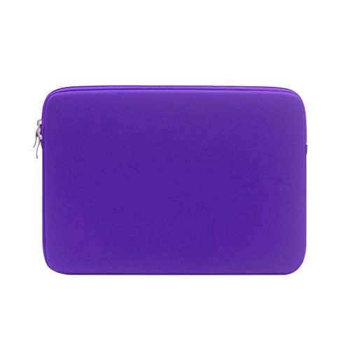 BF-notebook bag BigForest Lycra H¨¹LLE Sleeve Laptoptasche f¨¹r 15-15.6 Zoll MacBooks, Laptops mit Bonus-Tasche Purple von BF-notebook bag