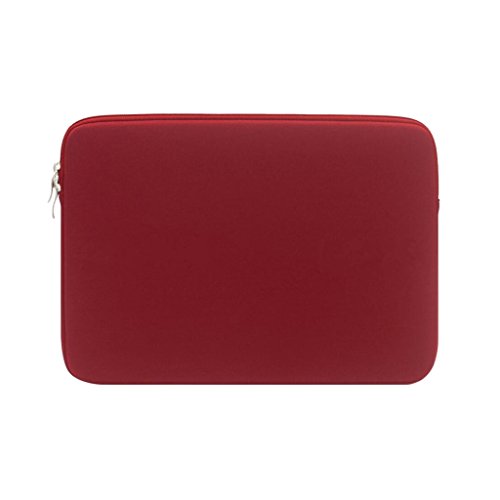 BF-notebook bag BigForest Lycra H¨¹LLE Sleeve Laptoptasche f¨¹r 15-15.6 Zoll MacBooks, Laptops mit Bonus-Tasche Red von BF-notebook bag