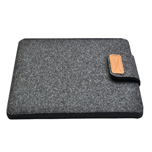 BigForest Laptop Cover Filz Tasche für 11" 13" 15" Laptop / Ultrabook - Notebooktasche z.B. kompatibel mit Apple, Samsung, Lenovo, Asus Grau dunkelgrau 28 cm (11 Zoll) von BF-notebook bag