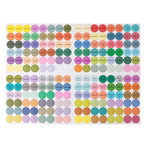 192 Stück/Bogen praktische bunte Papieraufkleber Etiketten für ätherische Ölflaschen 192 Stück/Bogen praktische bunte Papieraufkleber Etiketten für ätherische Ölflaschen von BFANGLC