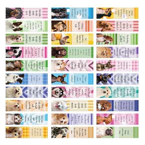 30 Blatt/Set Lesezeichen Hund Englisch Inspirierende Seitenmarkierungen Kreative Lesezeichen Papier Lesezeichen zum Lesen von Büchern von BFANGLC