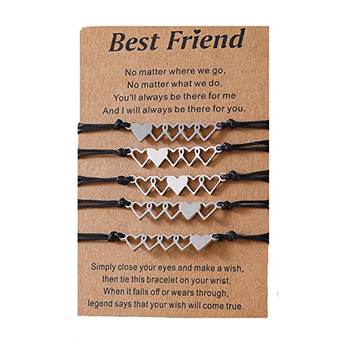 5 Stück Schwestern beste Freundin passend für Freundschaft Herz Langstreckenkarte Mädchen Frauen 5 Stück Schwestern beste Freundin passend für Freundschaft Herz Langstreckenkarte Mädchen Frauen von BFANGLC