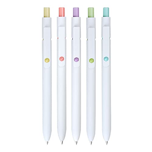 BFANGLC 5 Stück einziehbare Gelstifte, 0,42 mm, nachfüllbar, schnell trocknend, glatt zu schreiben, für Studenten, Scrapbooking, tägliche Tagebücher BFANGLC 5 Stück einziehbare Gelstifte, 0,42 mm, nachfüllbar, schnell trocknend, glatt zu schreiben, für Studenten, Scrapbooking, tägliche Tagebücher von BFANGLC