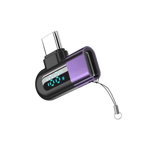 BFANGLC Schnelle 120-W-USB-C-Anschlüsse, leistungsstarker USB-C-Adapter mit LED-Bildschirm, unterstützt 480 Mbps Datenübertragungsadapter BFANGLC Schnelle 120-W-USB-C-Anschlüsse, leistungsstarker USB-C-Adapter mit LED-Bildschirm, unterstützt 480 Mbps Datenübertragungsadapter von BFANGLC