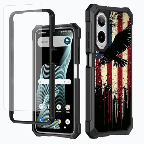 BFDHGQZC Blue River Flows Schutzhülle für Cricket Icon 6 SL 219C/ATT Verge SL219A mit Displayschutzfolie, doppellagig, harte Rückseite aus Polycarbonat und weichem TPU-Stoßdämpfer, stoßfeste BFDHGQZC Blue River Flows Schutzhülle für Cricket Icon 6 SL 219C/ATT Verge SL219A mit Displayschutzfolie, doppellagig, harte Rückseite aus Polycarbonat und weichem TPU-Stoßdämpfer, stoßfeste von BFDHGQZC