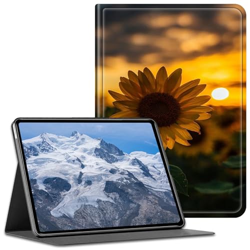 BFDHGQZC Schutzhülle für Kindle Fire HD 8 & Fire HD 8 Plus Tablet (12. / 10. Generation, Version 2024/2022/2020), PU-Leder, stoßfest, Standfunktion, automatische Wake-/Sleep-Funktion, Sonnenuntergang von BFDHGQZC