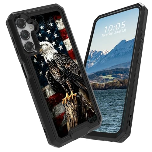 BFDHGQZC Schutzhülle für Samsung Galaxy A16 5G, 17 cm (6,7 Zoll), strapazierfähig, Hybrid-Hybrid-Hülle, doppellagig, harter PC + weiches TPU, stoßfest, robuste Schutzhülle für Samsung A16 5G von BFDHGQZC