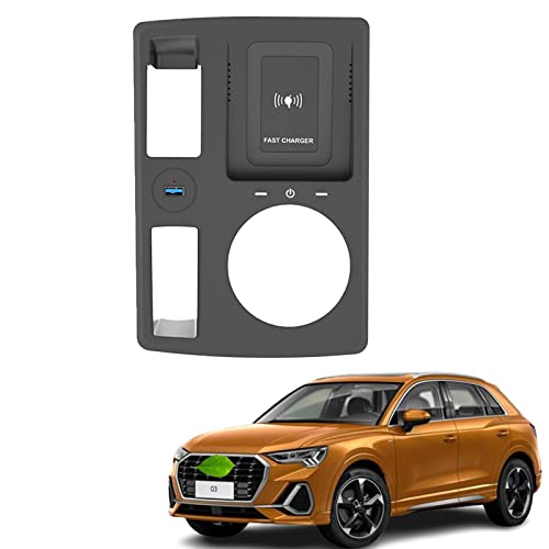 Kabelloses Ladegerät für Q3 2019 2020 2021 2022 Q3L Sportback 2020 2021 2022 Center Console Charging Pad Fast Charging Phone Holder kompatibel mit QI-Geräten wie S-AMS Kabelloses Ladegerät für Q3 2019 2020 2021 2022 Q3L Sportback 2020 2021 2022 Center Console Charging Pad Fast Charging Phone Holder kompatibel mit QI-Geräten wie S-AMS von BFDUABDHHBFAE