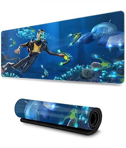 BFGTH Mauspad Video Game Subnautica Mouse Pad Rectangle Non-Slip Rubber Electronic Sports Oversized Large Mousepad Gaming Dedicated,for Laptop Computer & PC 11.8X31.5 Inch von BFGTH