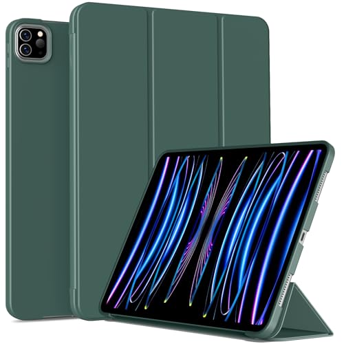 BFGTSJF Hülle für iPad Pro 11 Zoll, 4./ 3./ 2. Generation Modell 2022/2021/2020, Unterstützung Pencil 2. Aufladung, Intelligent Auto Schlafen/Wachen, Grün von BFGTSJF