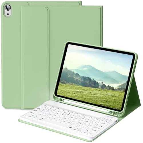 BFGTSJF Hülle mit Tastatur für iPad A16 11.Generation 11 Zoll 2025, iPad 10. Generation 2022 10.9 Zoll, Bluetooth Tastatur QWERTZ Layout mit Pencil Halter und Magnetisch Abnehmbarer, Grün BFGTSJF Hülle mit Tastatur für iPad A16 11.Generation 11 Zoll 2025, iPad 10. Generation 2022 10.9 Zoll, Bluetooth Tastatur QWERTZ Layout mit Pencil Halter und Magnetisch Abnehmbarer, Grün von BFGTSJF