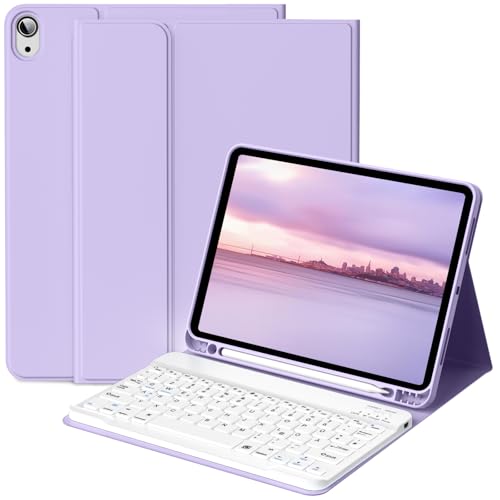 BFGTSJF Hülle mit Tastatur für iPad A16 11.Generation 11 Zoll 2025, iPad 10. Generation 2022 10.9 Zoll, Bluetooth Tastatur QWERTZ Layout mit Pencil Halter und Magnetisch Abnehmbarer, Lila BFGTSJF Hülle mit Tastatur für iPad A16 11.Generation 11 Zoll 2025, iPad 10. Generation 2022 10.9 Zoll, Bluetooth Tastatur QWERTZ Layout mit Pencil Halter und Magnetisch Abnehmbarer, Lila von BFGTSJF