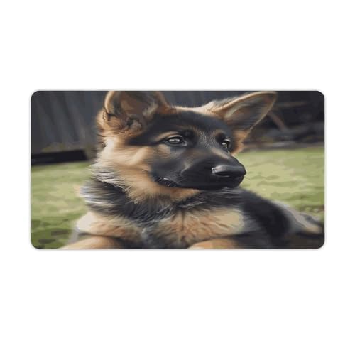 Mauspad, Motiv: Deutscher Schäferhund, Computer-Schreibtischmatte, Gaming-Mauspad für Zuhause, Büro, Gaming Mauspad, Motiv: Deutscher Schäferhund, Computer-Schreibtischmatte, Gaming-Mauspad für Zuhause, Büro, Gaming von BFGWK
