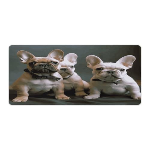 Mauspad, Motiv: Französische Bulldogge, Welpen, Druck, Computer-Schreibtischmatte, Gaming-Mauspad für Zuhause, Büro, Gaming Mauspad, Motiv: Französische Bulldogge, Welpen, Druck, Computer-Schreibtischmatte, Gaming-Mauspad für Zuhause, Büro, Gaming von BFGWK