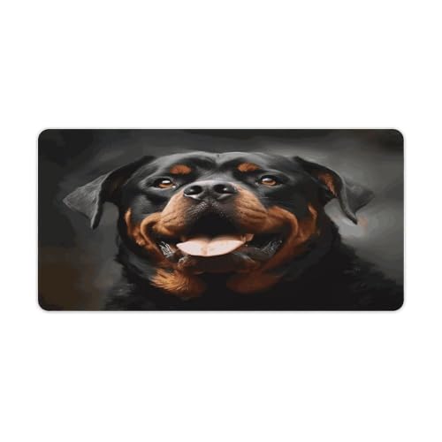 Mauspad, cooler Rottweiler-Hund, Kunstdruck, Computer-Schreibtischmatte, Gaming-Mauspad für Zuhause, Büro, Gaming Mauspad, cooler Rottweiler-Hund, Kunstdruck, Computer-Schreibtischmatte, Gaming-Mauspad für Zuhause, Büro, Gaming von BFGWK
