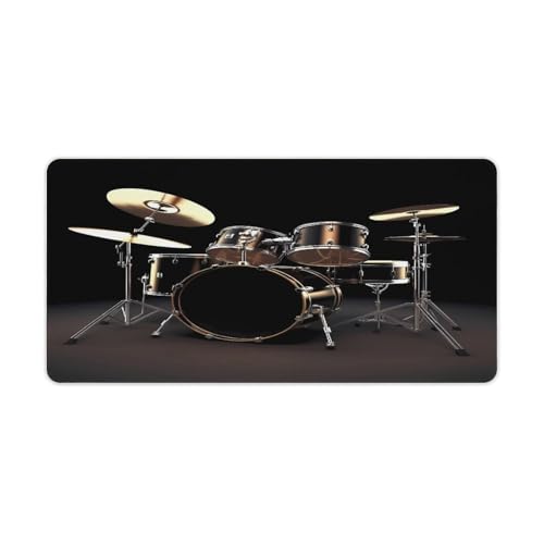 Mauspad, cooles Schlagzeug-Set, Druck-Computer-Schreibtischunterlage, Gaming-Mauspad für Zuhause, Büro, Gaming Mauspad, cooles Schlagzeug-Set, Druck-Computer-Schreibtischunterlage, Gaming-Mauspad für Zuhause, Büro, Gaming von BFGWK