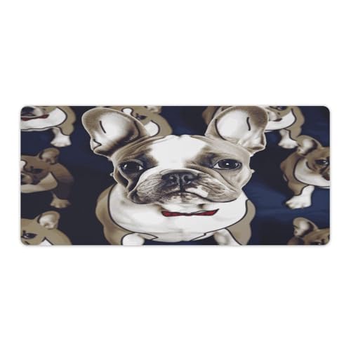 Mauspad, niedlicher französischer Bulldoggen-Druck, Computer-Schreibtischmatte, Gaming-Mauspad für Zuhause, Büro, Gaming Mauspad, niedlicher französischer Bulldoggen-Druck, Computer-Schreibtischmatte, Gaming-Mauspad für Zuhause, Büro, Gaming von BFGWK