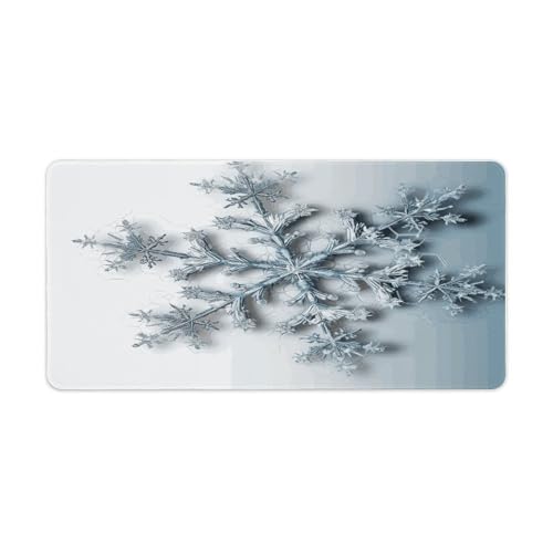 Mauspad, transparent, Schneeflocken-Druck, Computer-Schreibtischmatte, Gaming-Mauspad für Zuhause, Büro, Gaming Mauspad, transparent, Schneeflocken-Druck, Computer-Schreibtischmatte, Gaming-Mauspad für Zuhause, Büro, Gaming von BFGWK