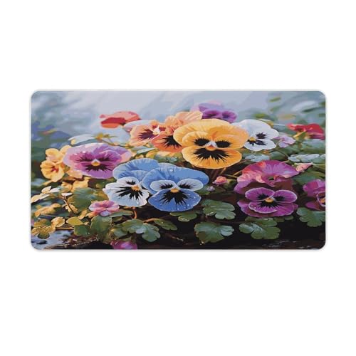 Mauspad Stiefmütterchen Blumen Druck Computer Schreibtischunterlage Gaming Mauspad für Home Office Gaming Mauspad Stiefmütterchen Blumen Druck Computer Schreibtischunterlage Gaming Mauspad für Home Office Gaming von BFGWK