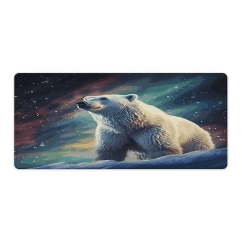 Mauspad mit Eisbär-Druck, Computer-Schreibtischunterlage, Gaming-Mauspad für Zuhause, Büro, Gaming Mauspad mit Eisbär-Druck, Computer-Schreibtischunterlage, Gaming-Mauspad für Zuhause, Büro, Gaming von BFGWK