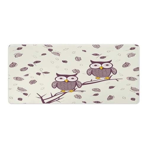 Mauspad mit Eulen-Motiv, Baumzweig-Druck, Computer-Schreibtischunterlage, Gaming-Mauspad für Zuhause, Büro, Gaming Mauspad mit Eulen-Motiv, Baumzweig-Druck, Computer-Schreibtischunterlage, Gaming-Mauspad für Zuhause, Büro, Gaming von BFGWK