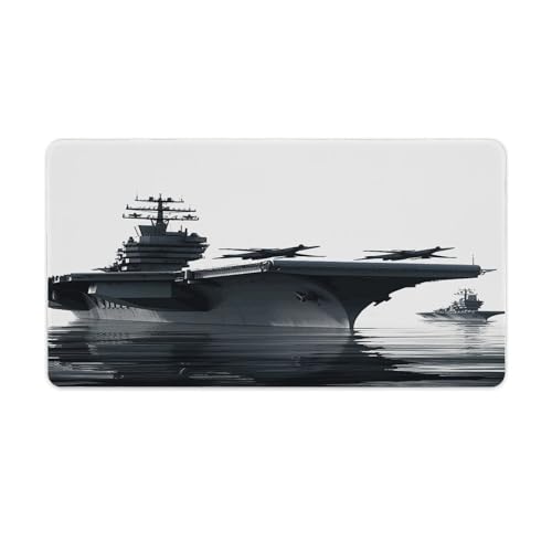 Mauspad mit Flugzeugträger-Druck, Computer-Schreibtischmatte, Gaming-Mauspad für Zuhause, Büro, Gaming Mauspad mit Flugzeugträger-Druck, Computer-Schreibtischmatte, Gaming-Mauspad für Zuhause, Büro, Gaming von BFGWK