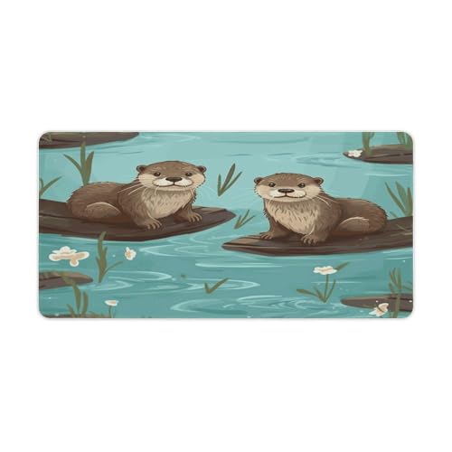 Mauspad mit Otter-Druck, Computer-Schreibtischunterlage, Gaming-Mauspad für Zuhause, Büro, Gaming Mauspad mit Otter-Druck, Computer-Schreibtischunterlage, Gaming-Mauspad für Zuhause, Büro, Gaming von BFGWK