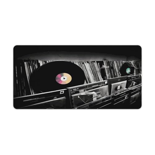 Mauspad mit Vinyl-Schallplatten-Druck, Computer-Schreibtischmatte, Gaming-Mauspad für Zuhause, Büro, Gaming von BFGWK