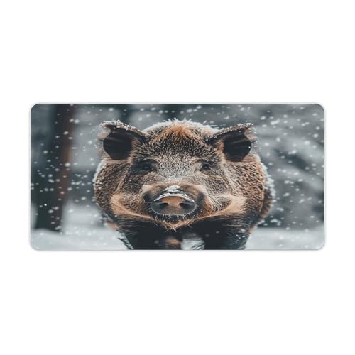 Mauspad mit Wildschwein-Druck, Computer-Schreibtischmatte, Gaming-Mauspad für Zuhause, Büro, Gaming Mauspad mit Wildschwein-Druck, Computer-Schreibtischmatte, Gaming-Mauspad für Zuhause, Büro, Gaming von BFGWK