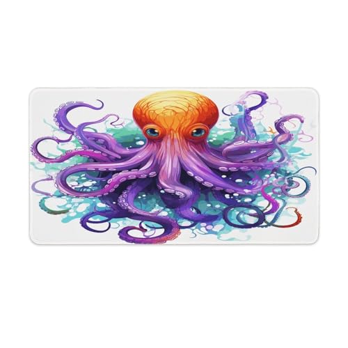 Mauspad mit buntem Oktopus-Druck, Computer-Schreibtischmatte, Gaming-Mauspad für Zuhause, Büro, Gaming Mauspad mit buntem Oktopus-Druck, Computer-Schreibtischmatte, Gaming-Mauspad für Zuhause, Büro, Gaming von BFGWK