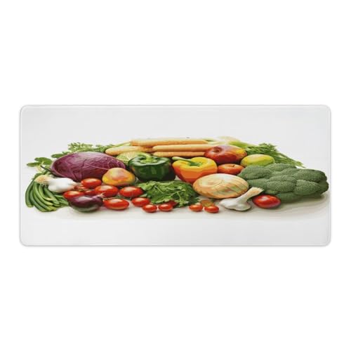 Mauspad mit frischem Gemüse und Obst, Computer-Schreibtischunterlage, Gaming-Mauspad für Zuhause, Büro, Gaming Mauspad mit frischem Gemüse und Obst, Computer-Schreibtischunterlage, Gaming-Mauspad für Zuhause, Büro, Gaming von BFGWK
