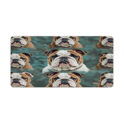 Mauspad mit lustigem englischen Bulldoggen-Druck, Computer-Schreibtischunterlage, Gaming-Mauspad für Zuhause, Büro, Gaming Mauspad mit lustigem englischen Bulldoggen-Druck, Computer-Schreibtischunterlage, Gaming-Mauspad für Zuhause, Büro, Gaming von BFGWK