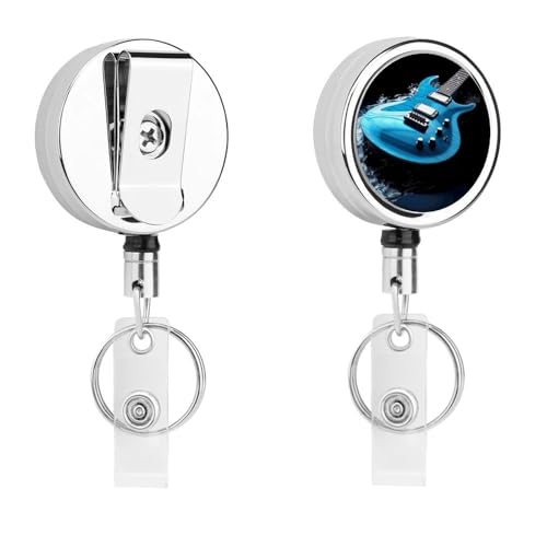 Metall-Abzeichen-Clip, einziehbarer Schlüsselanhänger, Edelstahl, Saiteninstrument, Druck, Abzeichenrolle für Namenskarte, Schlüsselanhänger Metall-Abzeichen-Clip, einziehbarer Schlüsselanhänger, Edelstahl, Saiteninstrument, Druck, Abzeichenrolle für Namenskarte, Schlüsselanhänger von BFGWK