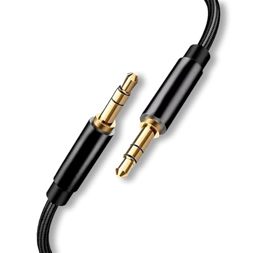 1 x geflochtenes Nylon-Kabel, 1 m, geflochtenes Stereo-Audiokabel, 3,5 mm Audiokabel, geflochtenes Aux-Kabel aus Nylon für Auto, Kopfhörer, iPad, MP3-Player, Smartphone, Tablet, Heim-Stereoanlagen 1 x geflochtenes Nylon-Kabel, 1 m, geflochtenes Stereo-Audiokabel, 3,5 mm Audiokabel, geflochtenes Aux-Kabel aus Nylon für Auto, Kopfhörer, iPad, MP3-Player, Smartphone, Tablet, Heim-Stereoanlagen von BFQZ