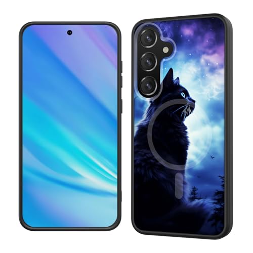 BFUKVOU Magnetische Schutzhülle für Galaxy A16 5G, kompatibel mit Magsafe, matt, durchscheinend, stoßfeste Schutzhülle für Samsung Galaxy A16 5G 6,7 Zoll 2024, schwarze Katze BFUKVOU Magnetische Schutzhülle für Galaxy A16 5G, kompatibel mit Magsafe, matt, durchscheinend, stoßfeste Schutzhülle für Samsung Galaxy A16 5G 6,7 Zoll 2024, schwarze Katze von BFUKVOU