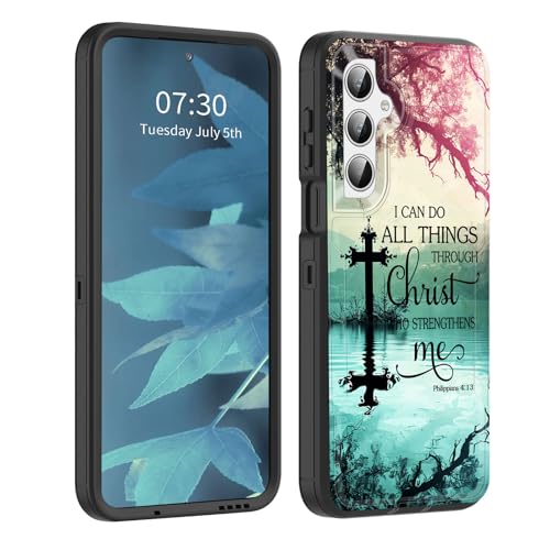 BFUKVOU Schutzhülle für Galaxy A26 5G, staubdichte Anschlussabdeckung, Ganzkörper-Silikongummi, rutschfeste, sturzsichere Handyhülle für Samsung Galaxy A26 5G 6,7 Zoll 2025, Bibelversen Philipper 4:13 BFUKVOU Schutzhülle für Galaxy A26 5G, staubdichte Anschlussabdeckung, Ganzkörper-Silikongummi, rutschfeste, sturzsichere Handyhülle für Samsung Galaxy A26 5G 6,7 Zoll 2025, Bibelversen Philipper 4:13 von BFUKVOU