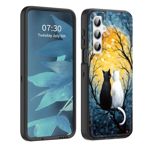 BFUKVOU Schutzhülle für Galaxy A26 5G, staubdichte Anschlussabdeckung, Ganzkörper-Silikongummi, rutschfeste, sturzsichere Handyhülle für Samsung Galaxy A26 5G 6,7 Zoll 2025, Katze im Baum, Vollmond BFUKVOU Schutzhülle für Galaxy A26 5G, staubdichte Anschlussabdeckung, Ganzkörper-Silikongummi, rutschfeste, sturzsichere Handyhülle für Samsung Galaxy A26 5G 6,7 Zoll 2025, Katze im Baum, Vollmond von BFUKVOU
