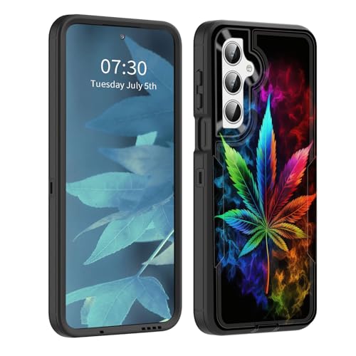 BFUKVOU Schutzhülle für Galaxy A26 5G, staubdichte Anschlussabdeckung, Ganzkörper-Silikongummi, rutschfeste, sturzsichere Handyhülle für Samsung Galaxy A26 5G 6,7 Zoll 2025, Weed Leaf BFUKVOU Schutzhülle für Galaxy A26 5G, staubdichte Anschlussabdeckung, Ganzkörper-Silikongummi, rutschfeste, sturzsichere Handyhülle für Samsung Galaxy A26 5G 6,7 Zoll 2025, Weed Leaf von BFUKVOU