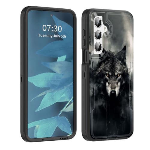 BFUKVOU Schutzhülle für Galaxy A26 5G, staubdichte Anschlussabdeckung, Ganzkörper-Silikongummi, rutschfeste, sturzsichere Handyhülle für Samsung Galaxy A26 5G 6,7 Zoll 2025, Wolf im Wald BFUKVOU Schutzhülle für Galaxy A26 5G, staubdichte Anschlussabdeckung, Ganzkörper-Silikongummi, rutschfeste, sturzsichere Handyhülle für Samsung Galaxy A26 5G 6,7 Zoll 2025, Wolf im Wald von BFUKVOU