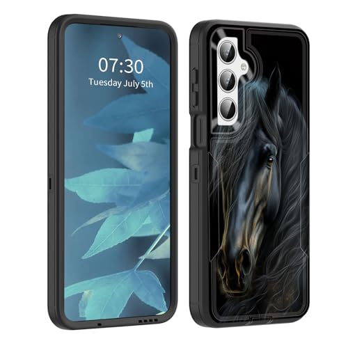 BFUKVOU Schutzhülle für Galaxy A26 5G, staubdichte Anschlussabdeckung, Ganzkörper-Silikongummi, rutschfeste, sturzsichere Handyhülle für Samsung Galaxy A26 5G 6,7 Zoll 2025, schwarzes Pferd BFUKVOU Schutzhülle für Galaxy A26 5G, staubdichte Anschlussabdeckung, Ganzkörper-Silikongummi, rutschfeste, sturzsichere Handyhülle für Samsung Galaxy A26 5G 6,7 Zoll 2025, schwarzes Pferd von BFUKVOU