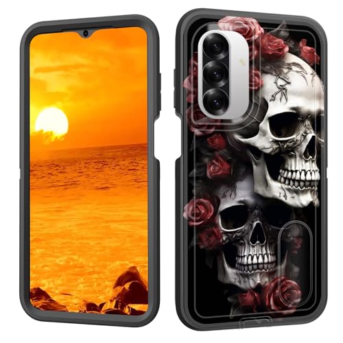 BFUKVOU Schutzhülle für Galaxy A26 5G mit eingebautem Ständer, stoßfest, staubdicht, sturzsicher, 3-lagige Schutzhülle in Militärqualität, für Samsung Galaxy A26 5G 17 cm (6,7 Zoll) 2025 von BFUKVOU