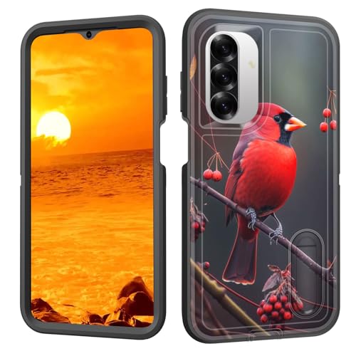 BFUKVOU Schutzhülle für Galaxy A26 5G mit eingebautem Ständer, stoßfest, staubdicht, sturzsicher, 3-lagige Schutzhülle in Militärqualität, für Samsung Galaxy A26 5G 17 cm (6,7 Zoll) 2025 von BFUKVOU