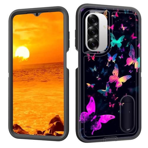 BFUKVOU Schutzhülle für Galaxy A26 5G mit integriertem Ständer, stoßfest, staubdicht, sturzsicher, 3-lagige Schutzhülle in Militärqualität, für Samsung Galaxy A26 5G 17 cm (6,7 Zoll) 2025, Galaxy von BFUKVOU