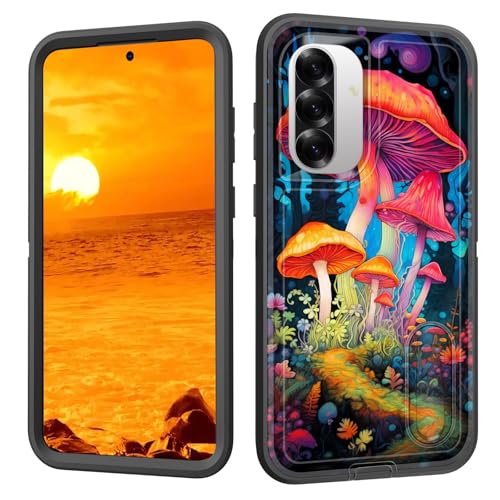 BFUKVOU Schutzhülle für Galaxy A36/A56 5G mit eingebautem Ständer, stoßfest, staubdicht, sturzsicher, 3-lagige Schutzhülle in Militärqualität, für Samsung Galaxy A36/A56 5G 17 cm (6,7 Zoll), magische von BFUKVOU